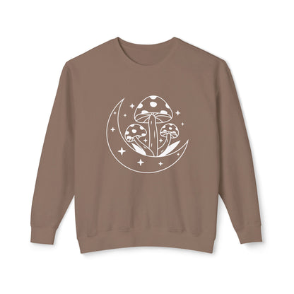 Mushroom and Moon Lightweight Sweatshirt - 100% Cotton