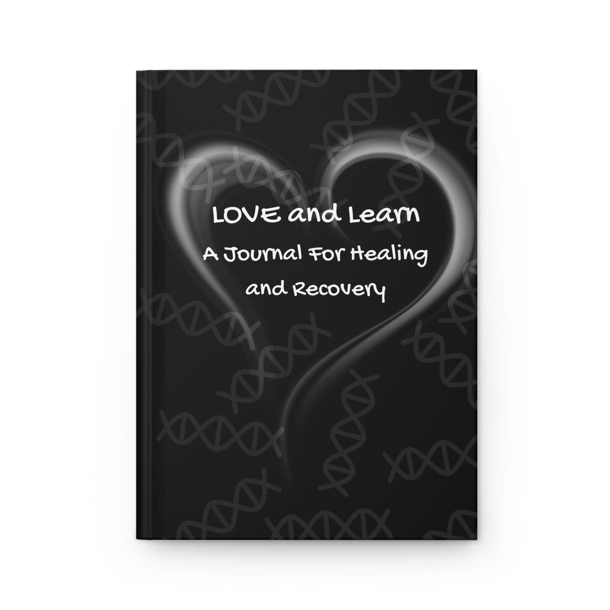 Love and Learn: Black Hardcover Journal