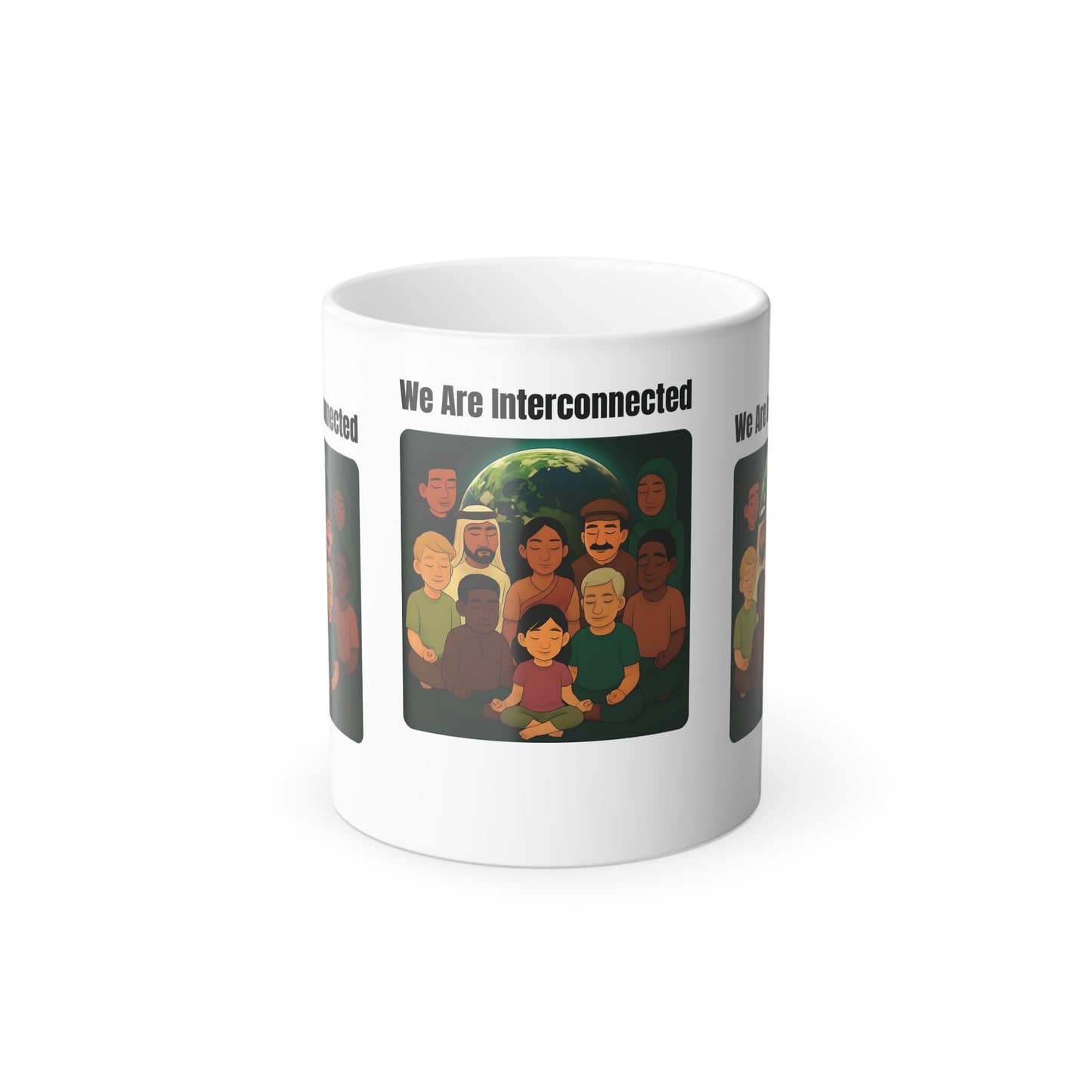 We Are Interconnected Color-Changing Affirmation Mug