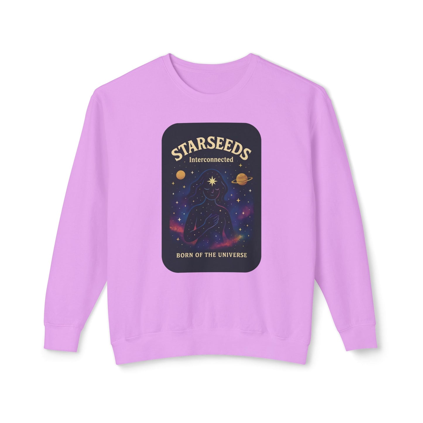Starseeds Fem Lightweight Unisex Sweatshirt – 100% Cotton