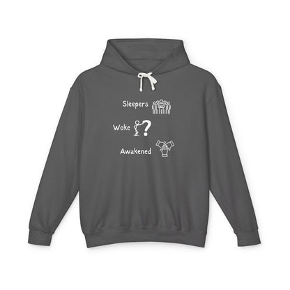 Awakened Stages Lightweight Unisex Hoodie – 100% Cotton