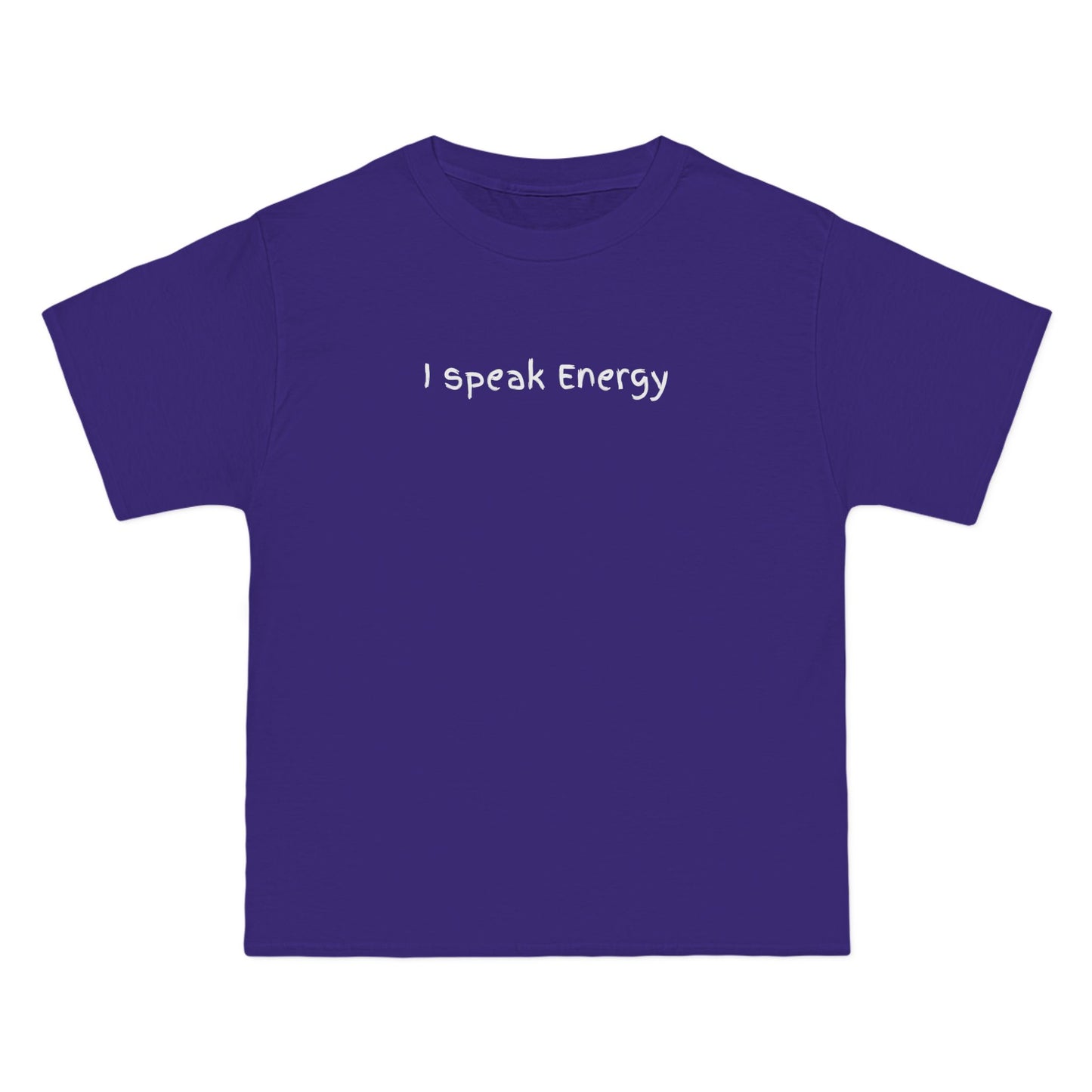 I Speak Energy Baggy Unisex T-Shirt – 100% Cotton