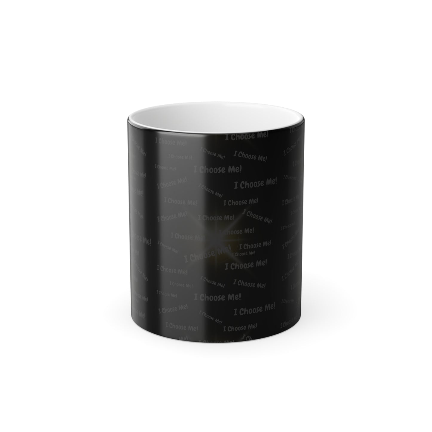 I Choose Me (White Print) Color-Changing Affirmation Mug