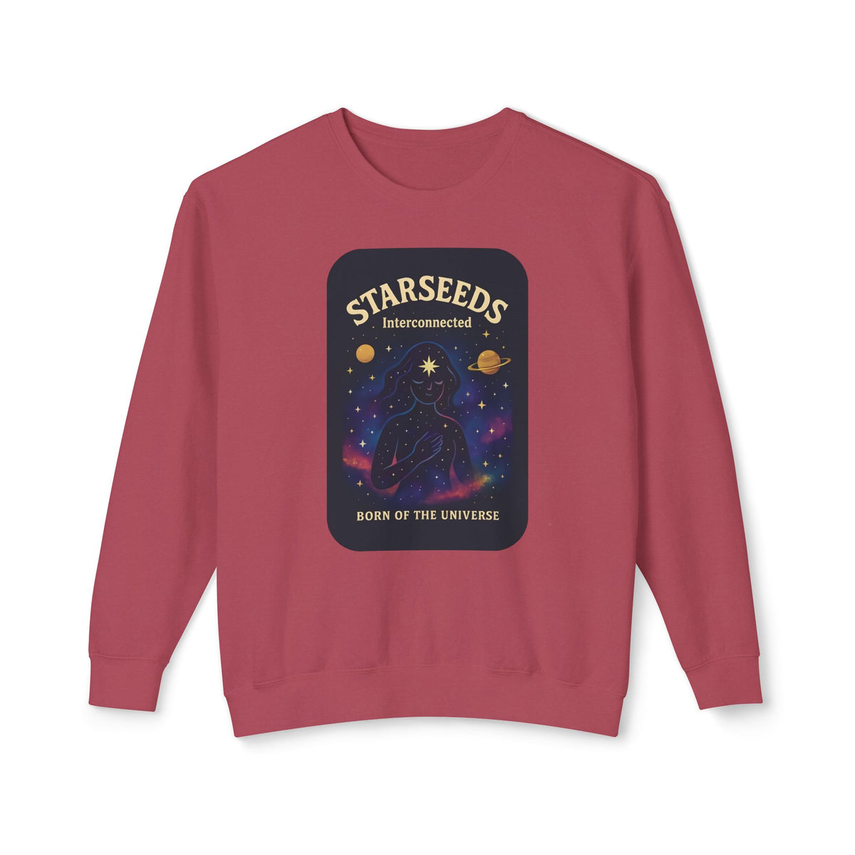 Starseeds Fem Lightweight Unisex Sweatshirt – 100% Cotton