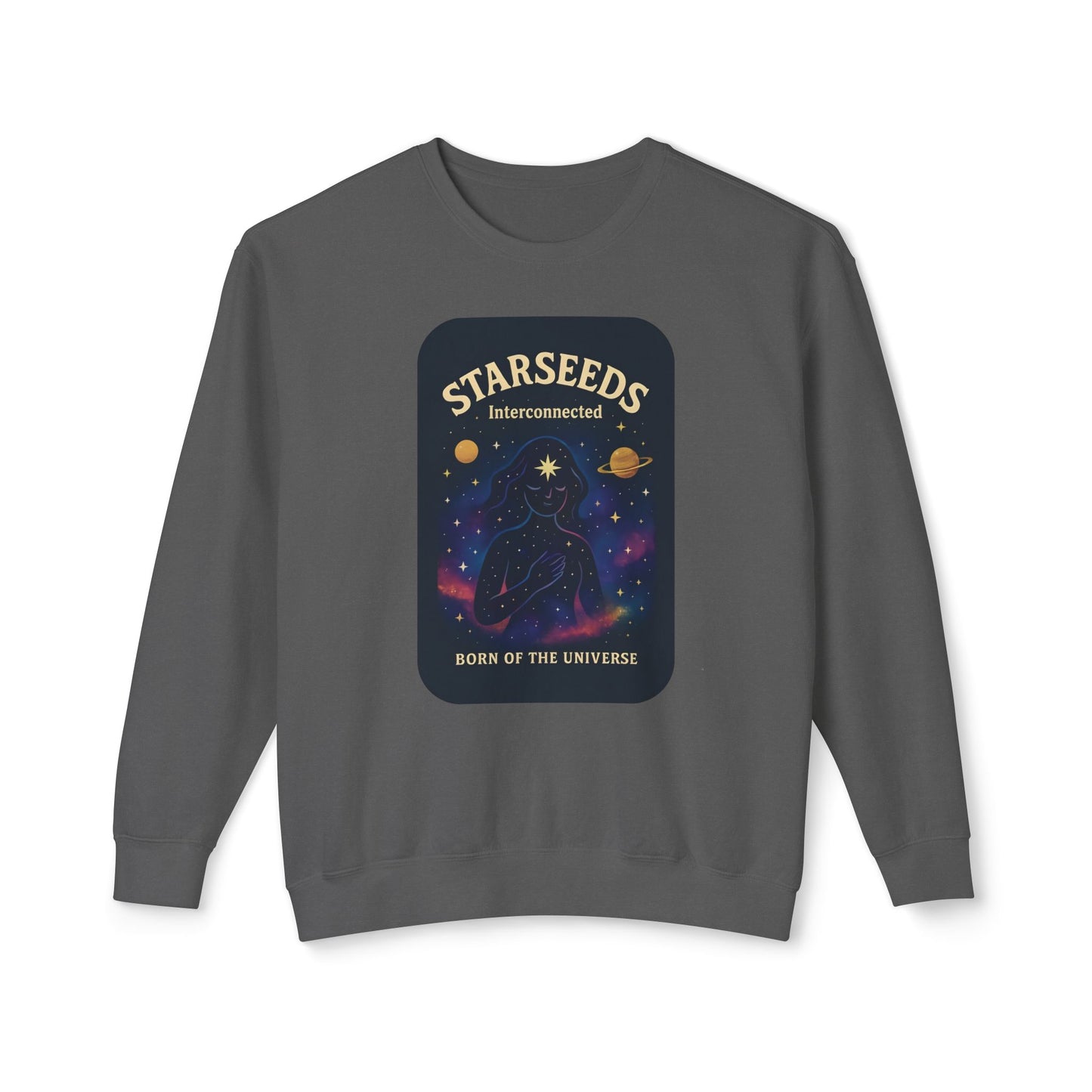 Starseeds Fem Lightweight Unisex Sweatshirt – 100% Cotton