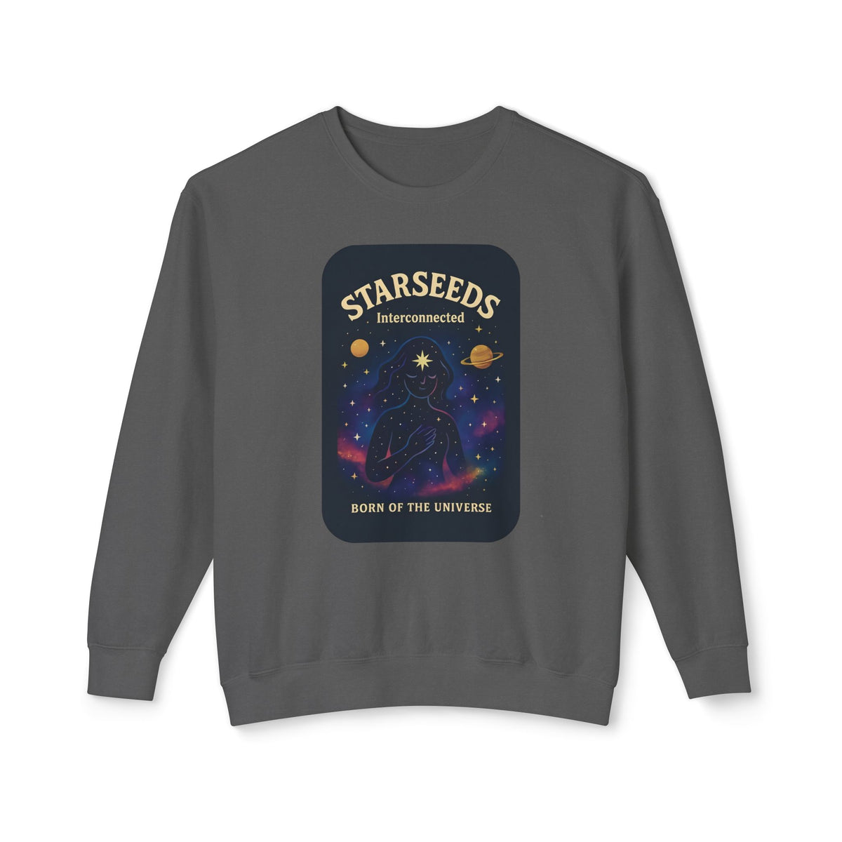 Starseeds Fem Lightweight Unisex Sweatshirt – 100% Cotton