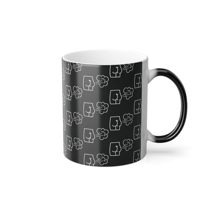 Let It Go and Fart (White Print) Sarcastic and Funny Color-Changing Mug