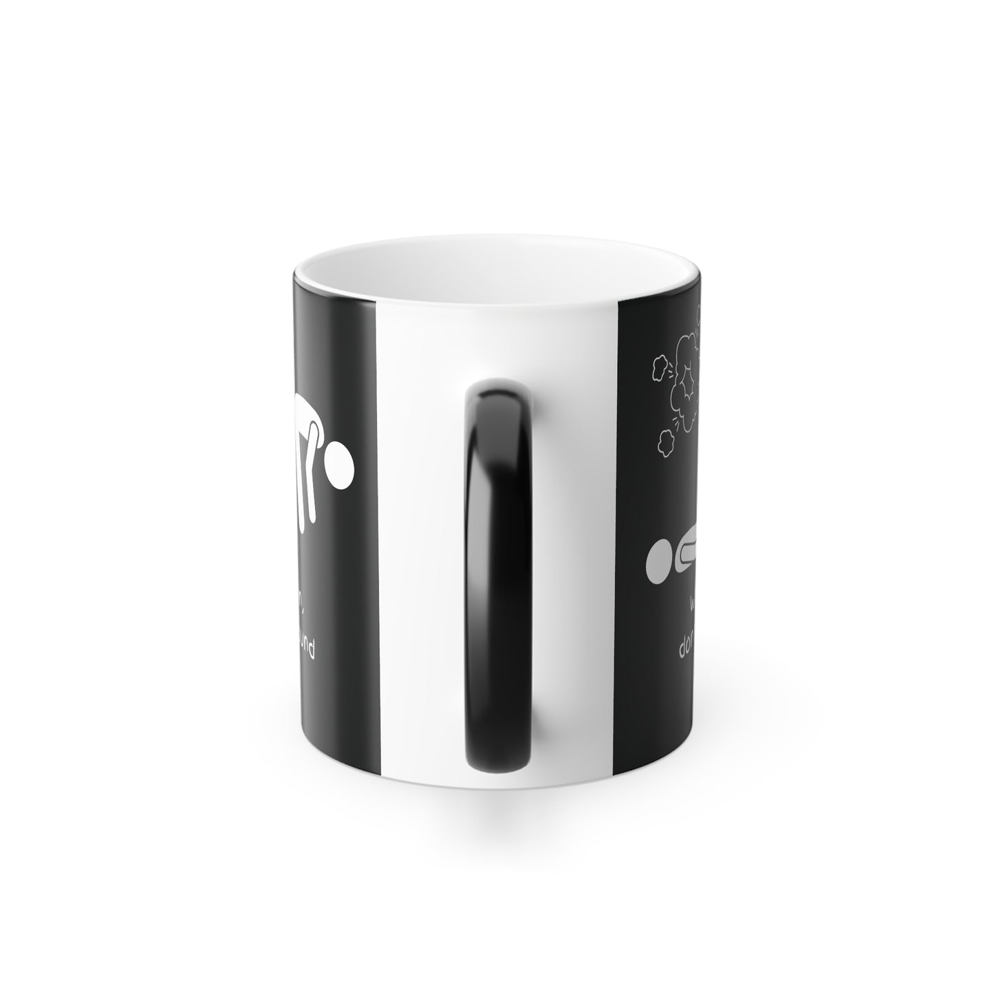 When I'm Down... (White Print) Funny Color-Changing Mug