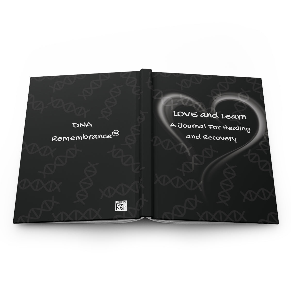 Love and Learn: Black Hardcover Journal