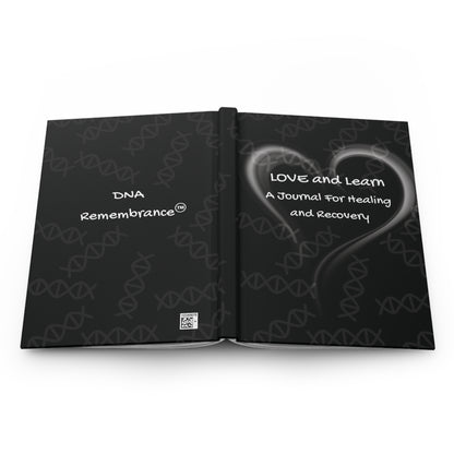Love and Learn: Black Hardcover Journal