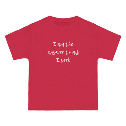 I Am the Answer Unisex T-Shirt – 100% Cotton Beefy-T® Short Sleeve