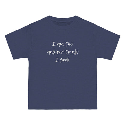I Am the Answer Unisex T-Shirt – 100% Cotton Beefy-T® Short Sleeve