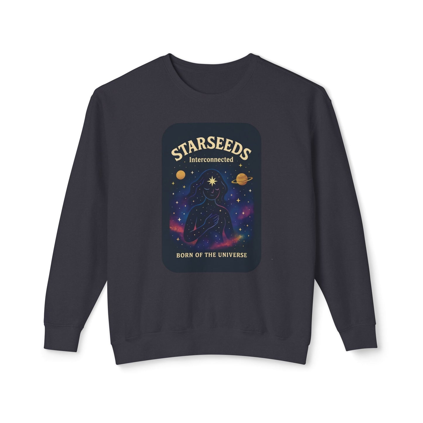 Starseeds Fem Lightweight Unisex Sweatshirt – 100% Cotton