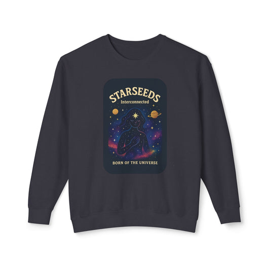 Starseeds Fem Lightweight Unisex Sweatshirt – 100% Cotton