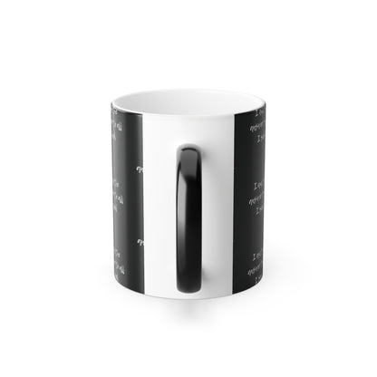I Am The Answer (White Print) Color-Changing  Affirmation Mug
