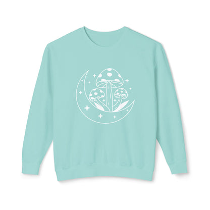Mushroom and Moon Lightweight Sweatshirt - 100% Cotton