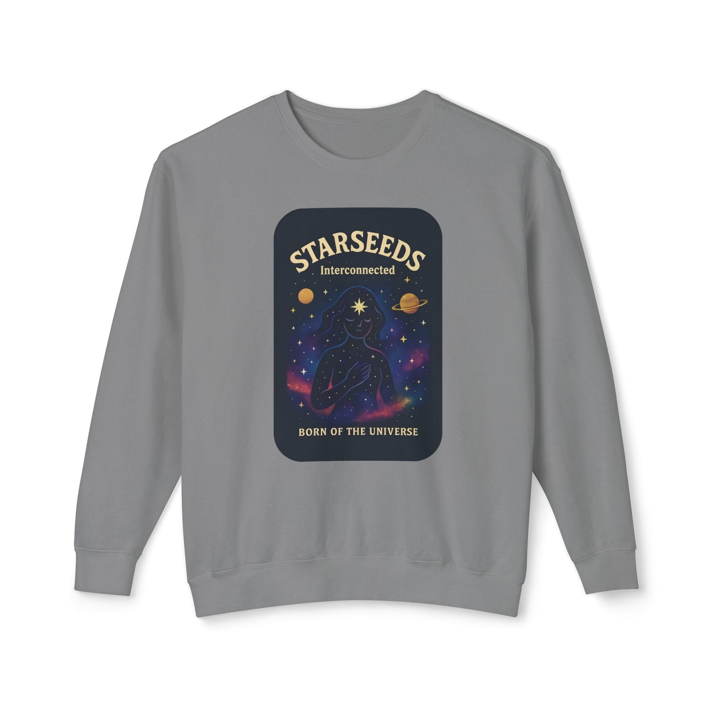 Starseeds Fem Lightweight Unisex Sweatshirt – 100% Cotton