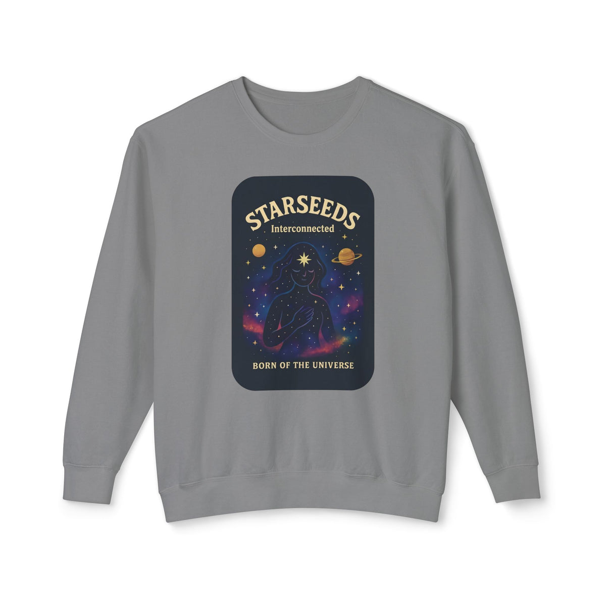 Starseeds Fem Lightweight Unisex Sweatshirt – 100% Cotton