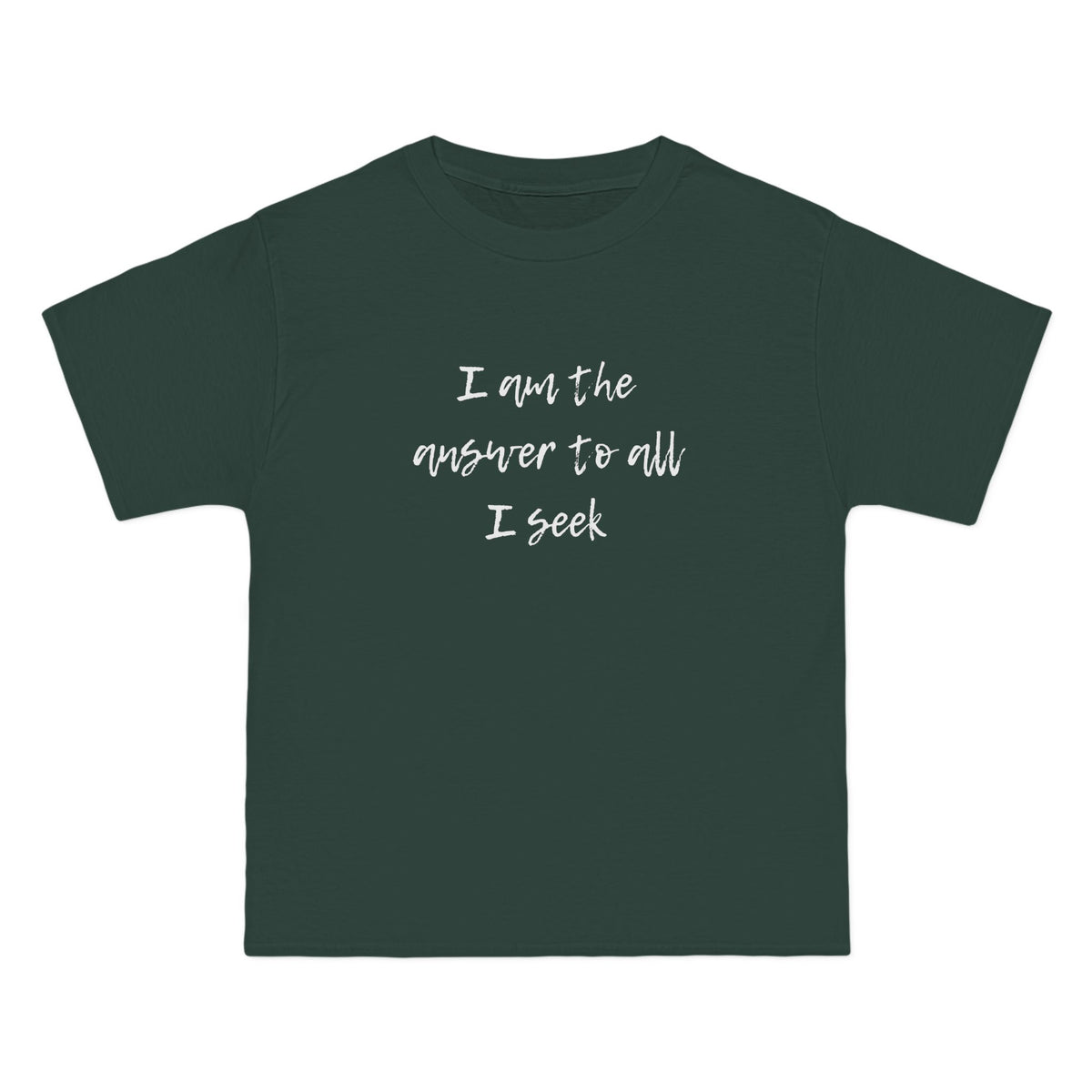 I Am the Answer Baggy Unisex T-Shirt – 100% Cotton