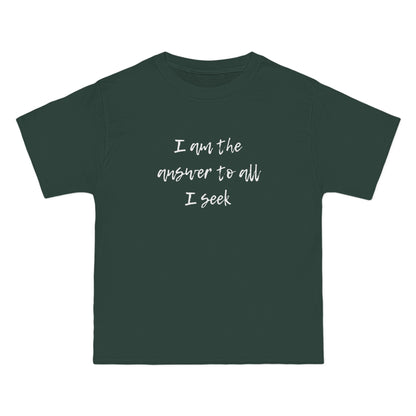 I Am the Answer Baggy Unisex T-Shirt – 100% Cotton
