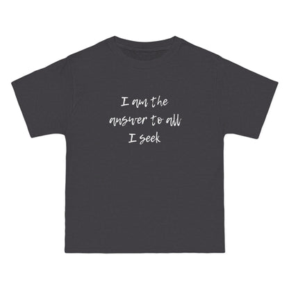 I Am the Answer Unisex T-Shirt – 100% Cotton Beefy-T® Short Sleeve
