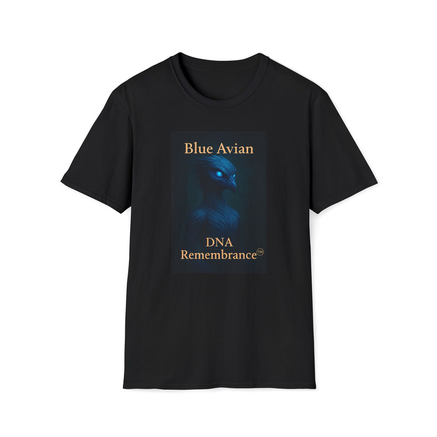 Blue Avian Wide Eye Unisex T-Shirt - 100% Cotton