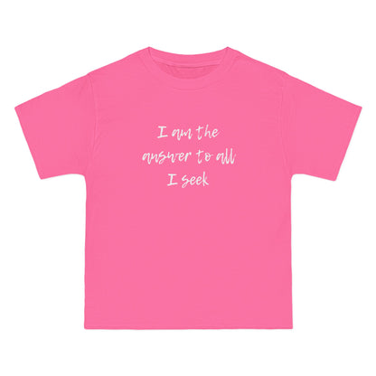 I Am the Answer Unisex T-Shirt – 100% Cotton Beefy-T® Short Sleeve