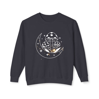 Mushroom and Moon Lightweight Sweatshirt - 100% Cotton