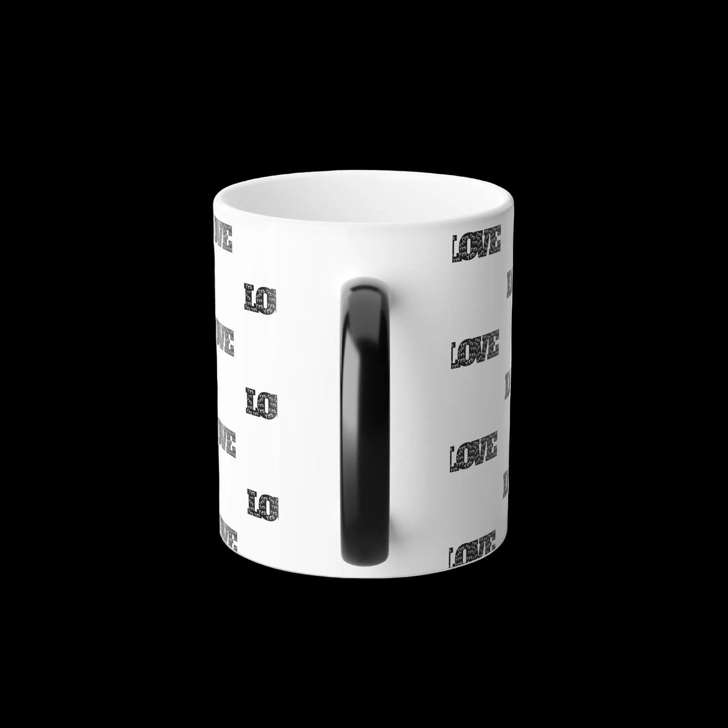 Yes to Love Affirmation (Black Print) Color-Changing Affirmation Mug