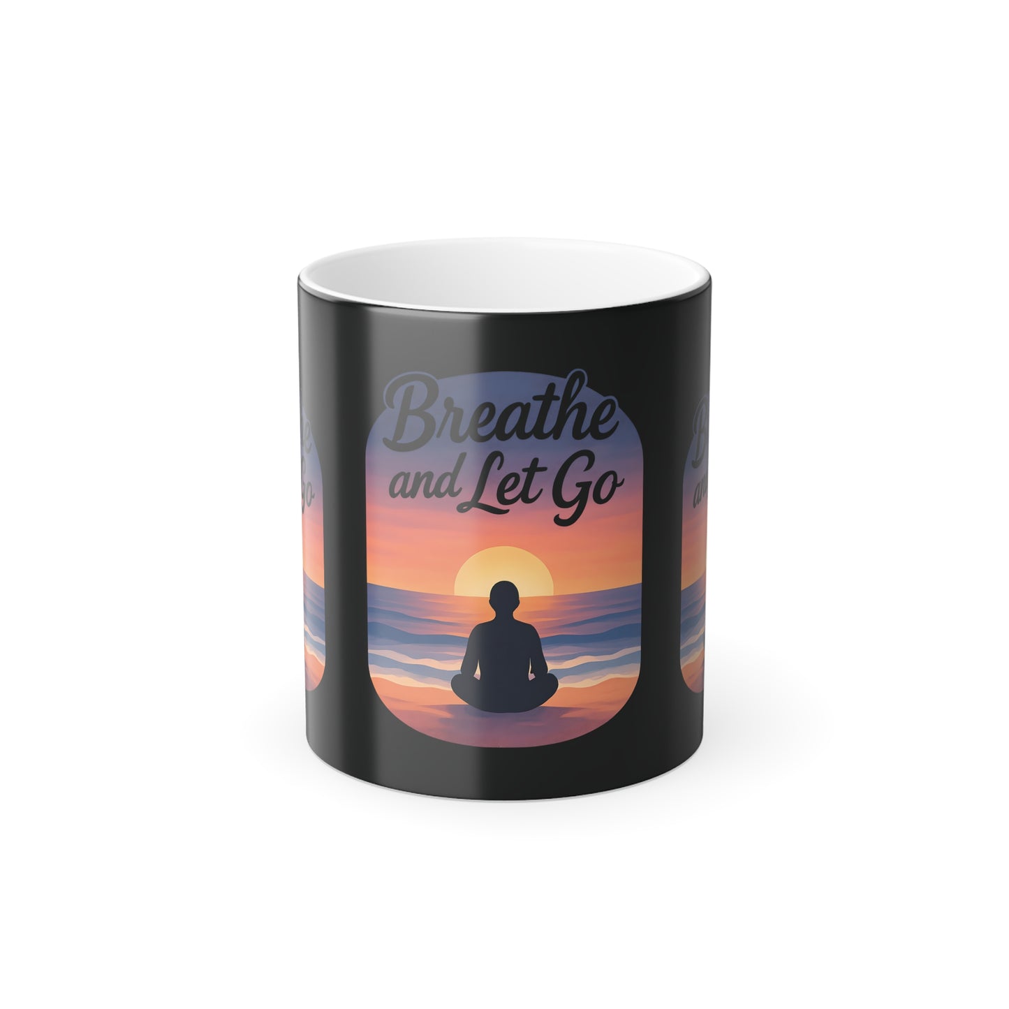 Breathe and Let Go Color-Changing Affirmation Mug