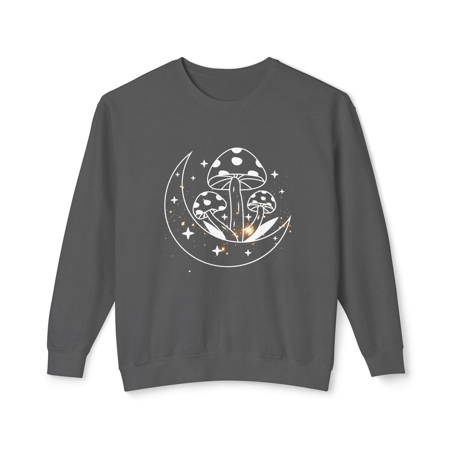 Mushroom and Moon Lightweight Sweatshirt - 100% Cotton