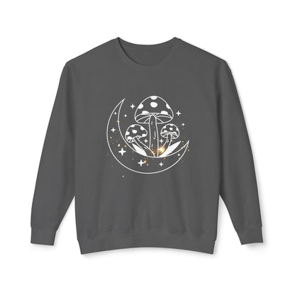 Mushroom and Moon Lightweight Sweatshirt - 100% Cotton