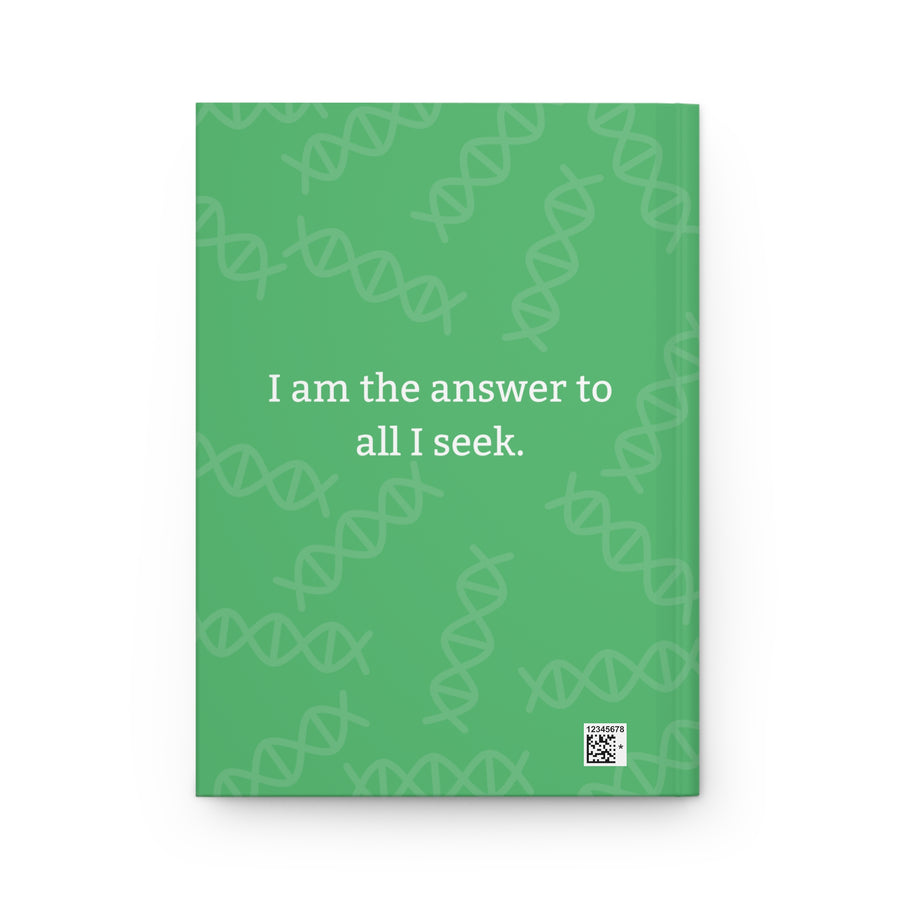 Green Hardcover Journal with Spiritual Message