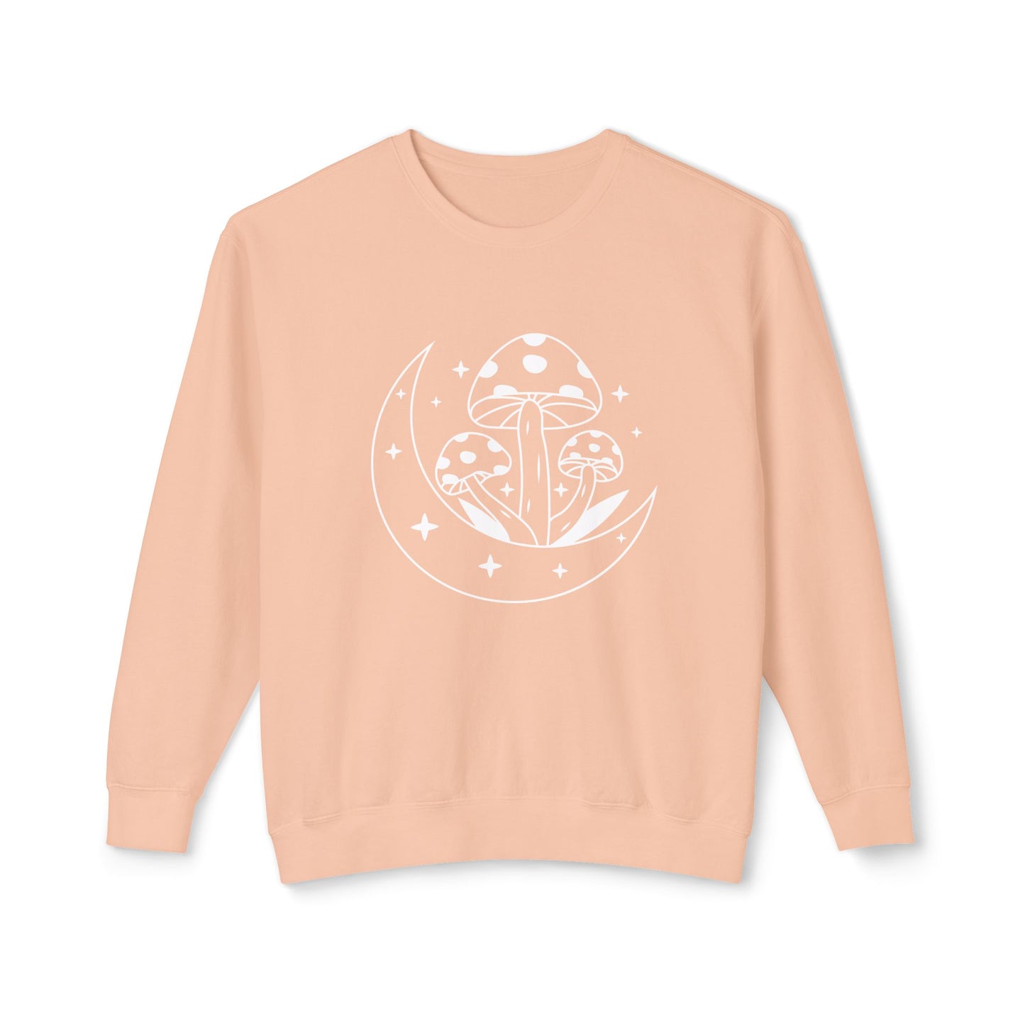 Mushroom and Moon Lightweight Sweatshirt - 100% Cotton
