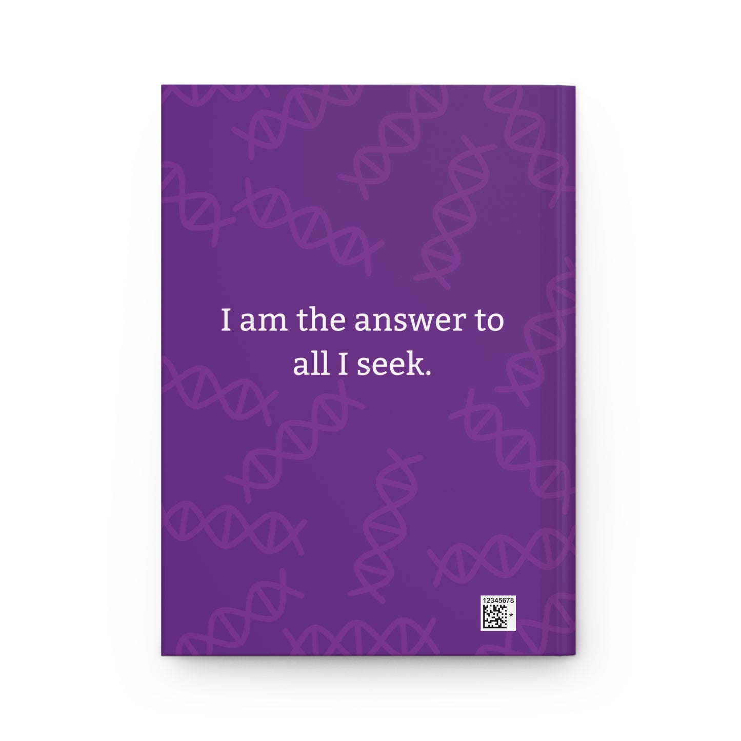 Purple Hardcover Journal with Blue Avian Message
