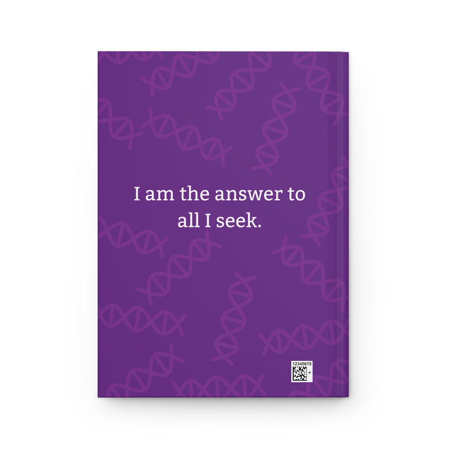 Purple Hardcover Journal with Spiritual Message