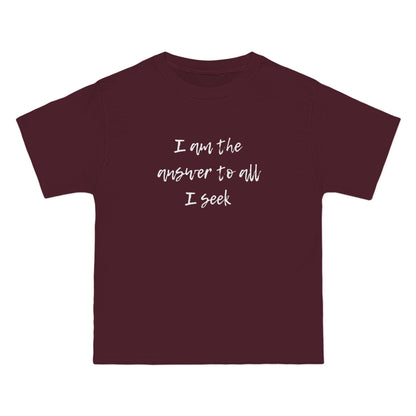 I Am the Answer Unisex T-Shirt – 100% Cotton Beefy-T® Short Sleeve