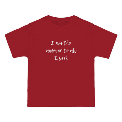 I Am the Answer Unisex T-Shirt – 100% Cotton Beefy-T® Short Sleeve