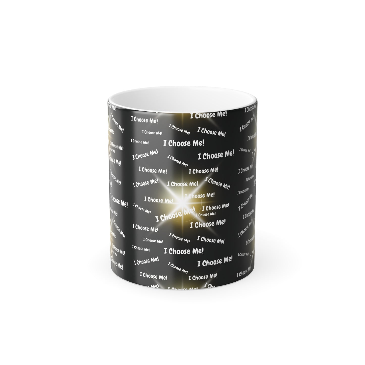 I Choose Me (White Print) Color-Changing Affirmation Mug