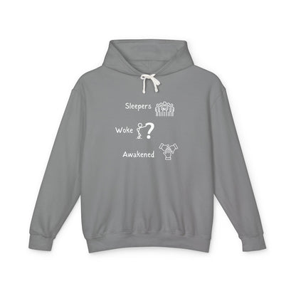 Awakened Stages Lightweight Unisex Hoodie – 100% Cotton