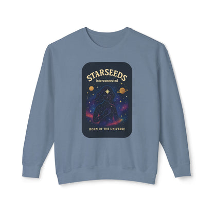 Starseeds Fem Lightweight Unisex Sweatshirt – 100% Cotton