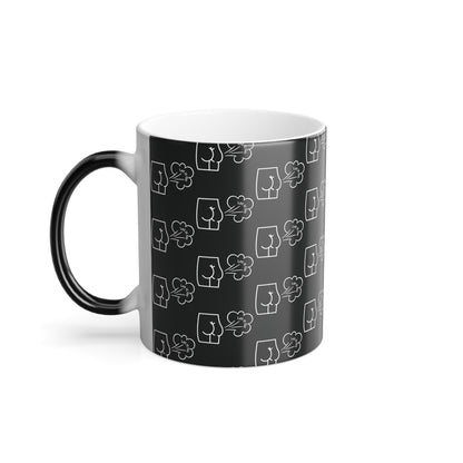Let It Go and Fart (White Print) Sarcastic and Funny Color-Changing Mug