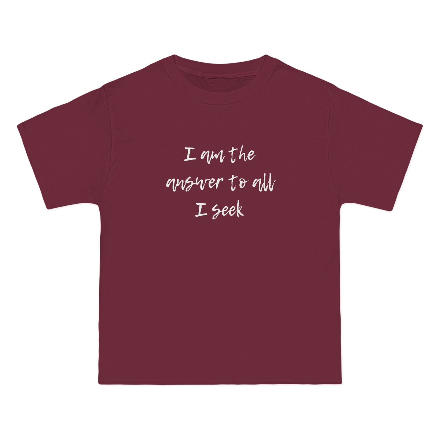 I Am the Answer Unisex T-Shirt – 100% Cotton Beefy-T® Short Sleeve