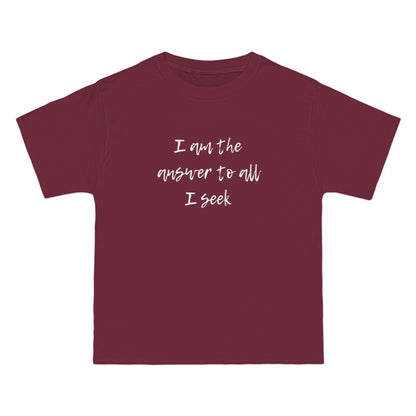 I Am the Answer Unisex T-Shirt – 100% Cotton Beefy-T® Short Sleeve