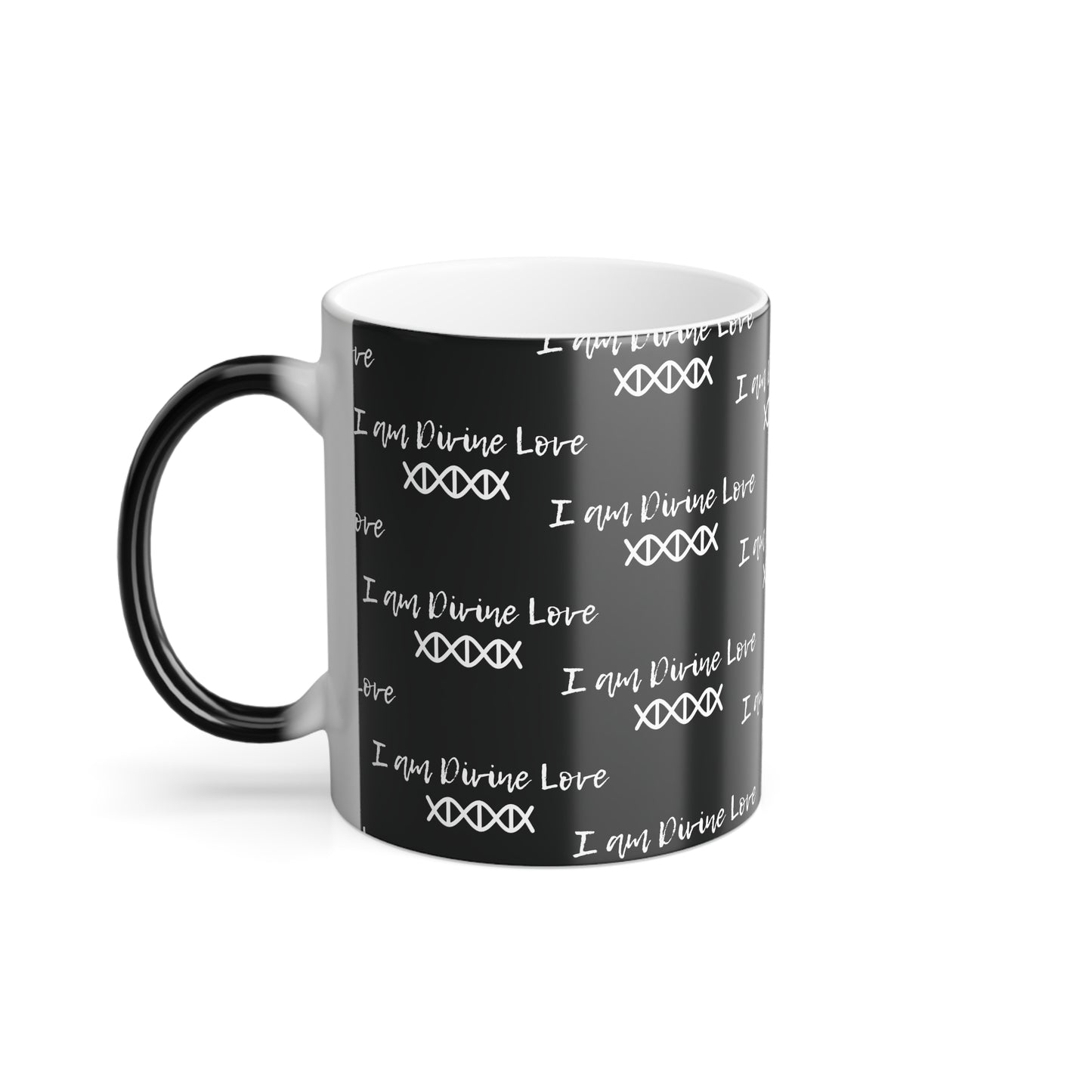 I Am Divine Love (White Print) Color-Changing Affirmation Mug