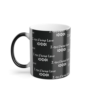 I Am Divine Love (White Print) Color-Changing Affirmation Mug