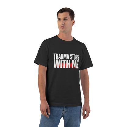 Trauma Stops with Me Baggy Unisex T-Shirt – 100% Cotton
