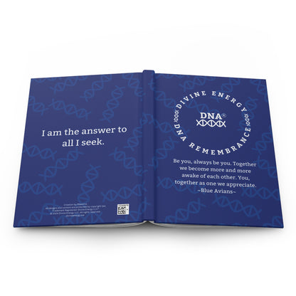 Indigo Hardcover Journal with Blue Avian Message