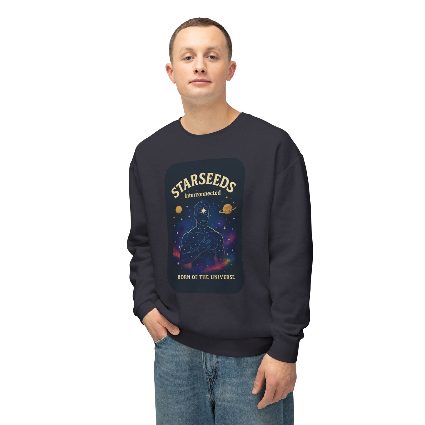Starseed Masc Lightweight Unisex Sweatshirt – 100% Cotton