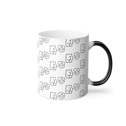 Let It Go and Fart (Black Print) Sarcastic and Funny Color-Changing Mug